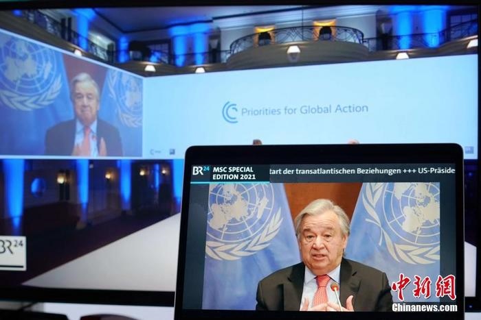 資料圖：聯(lián)合國(guó)秘書長(zhǎng)古特雷斯。
<a target='_blank' href='http://www.chinanews.com/'>中新社</a>記者 彭大偉 攝