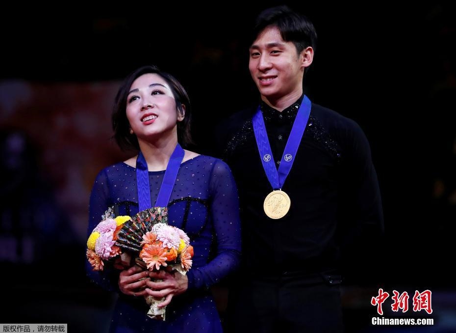 資料圖：隋文靜/韓聰奪冠。