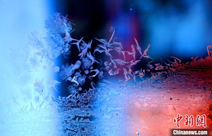 點(diǎn)點(diǎn)冰花像一個(gè)個(gè)小精靈?！O書程 攝