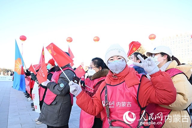 2022年呼和浩特市第七屆徒步迎新活動(dòng)現(xiàn)場(chǎng)。人民網(wǎng) 劉藝琳攝