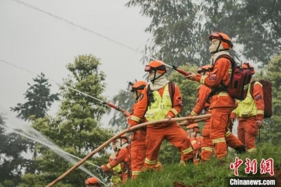 演練現(xiàn)場。瀘州消防供圖