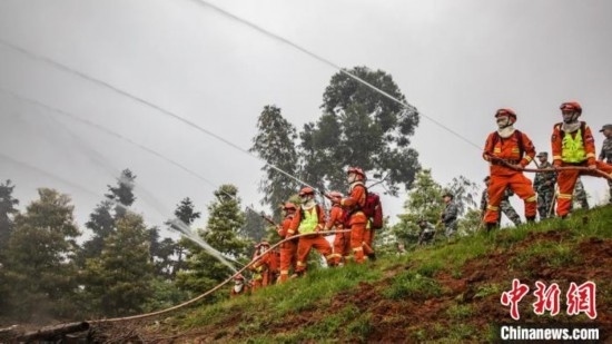 演練現(xiàn)場。瀘州消防供圖