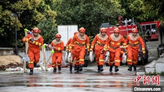 演練現(xiàn)場。瀘州消防供圖