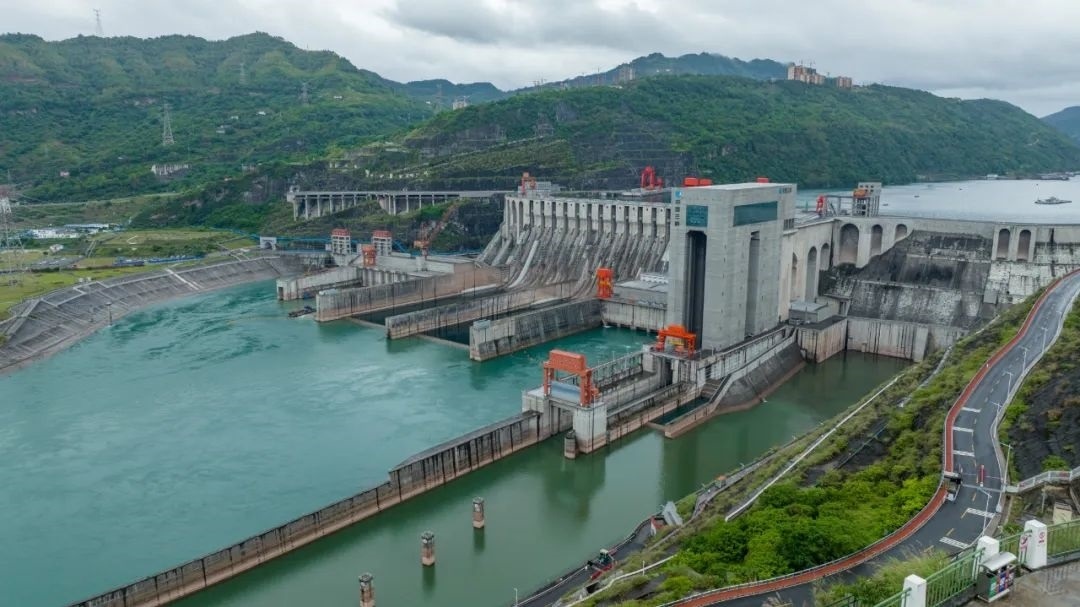 航拍向家壩升船機(jī)。受訪者供圖