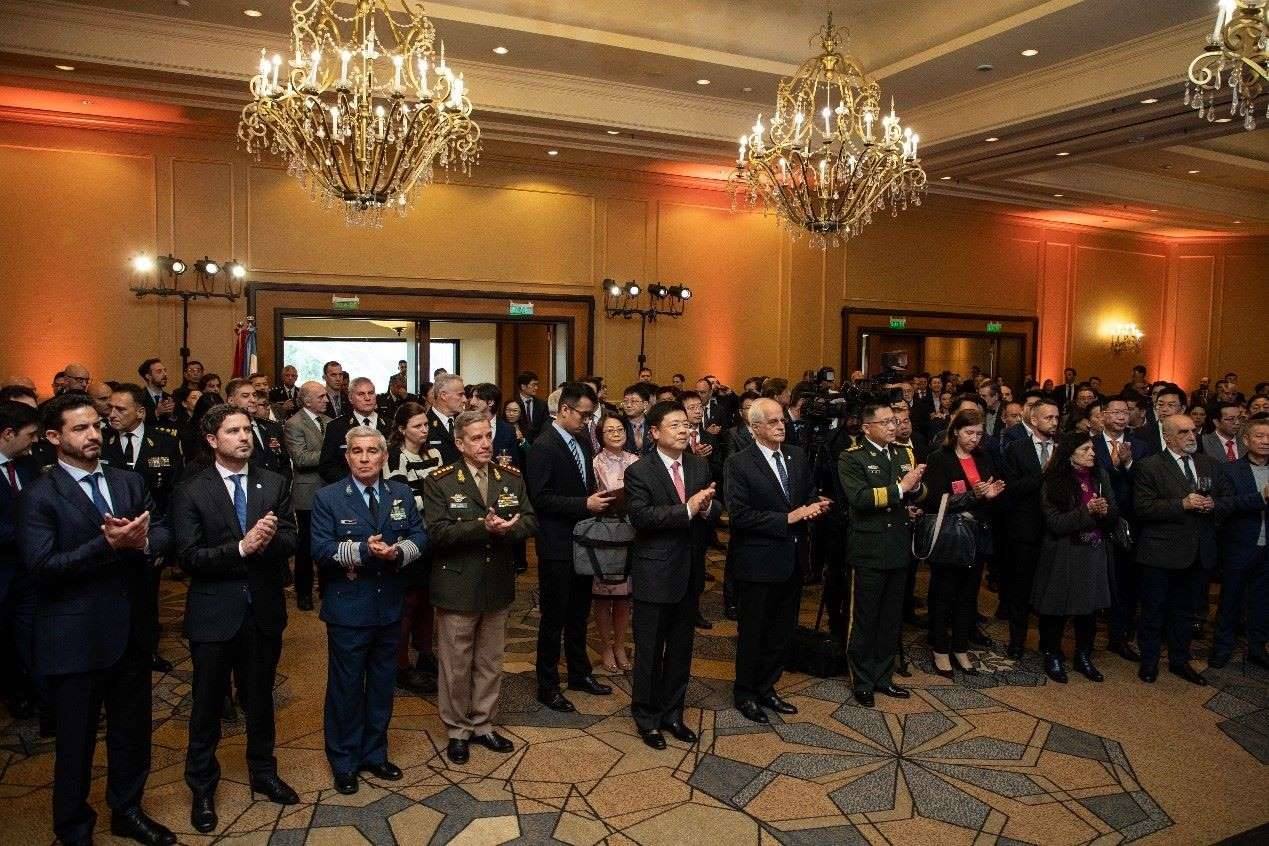 招待會(huì)現(xiàn)場(chǎng)氣氛熱烈友好。中國(guó)駐阿根廷大使館供圖