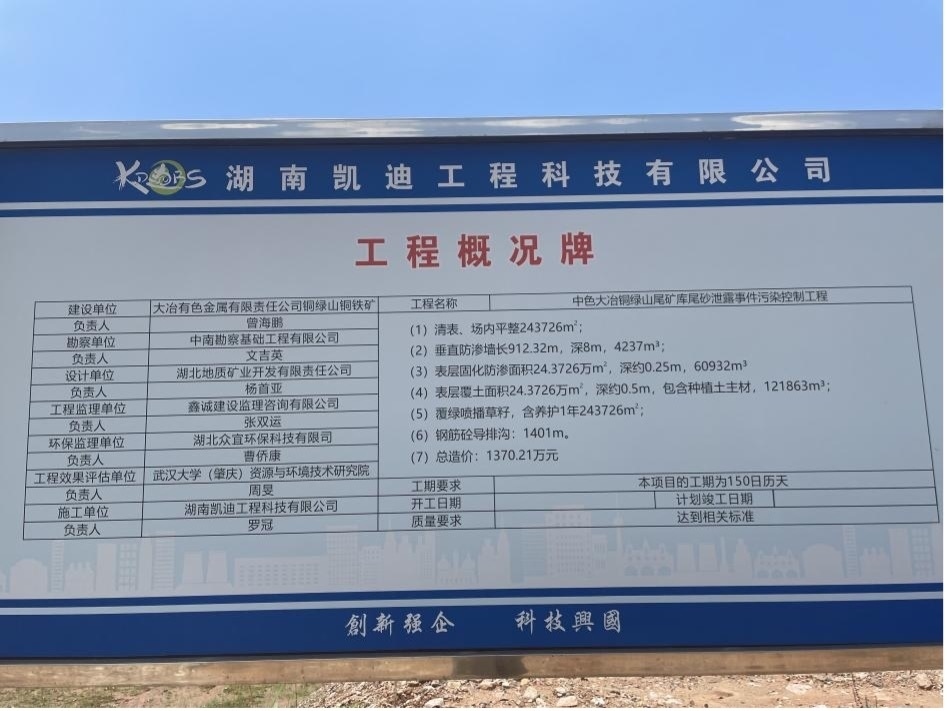 工程概況牌。 人民網(wǎng)記者 楊喬攝