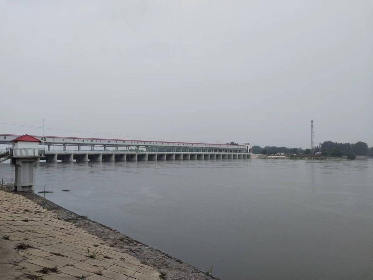 獨流減河進洪閘。受訪者供圖