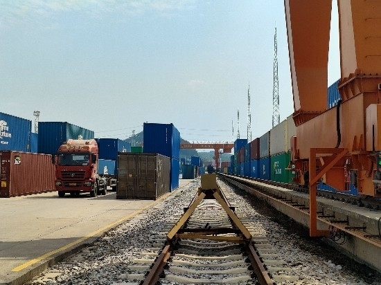 廣州東部公鐵聯(lián)運(yùn)樞紐（增城西站）。人民網(wǎng) 王雅蝶攝