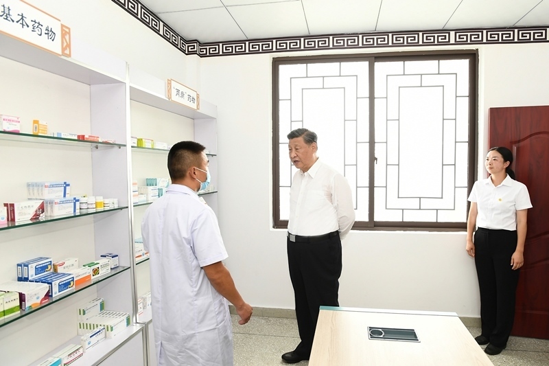 2022年6月8日，習(xí)近平總書記在四川眉山東坡區(qū)太和鎮(zhèn)永豐村考察。