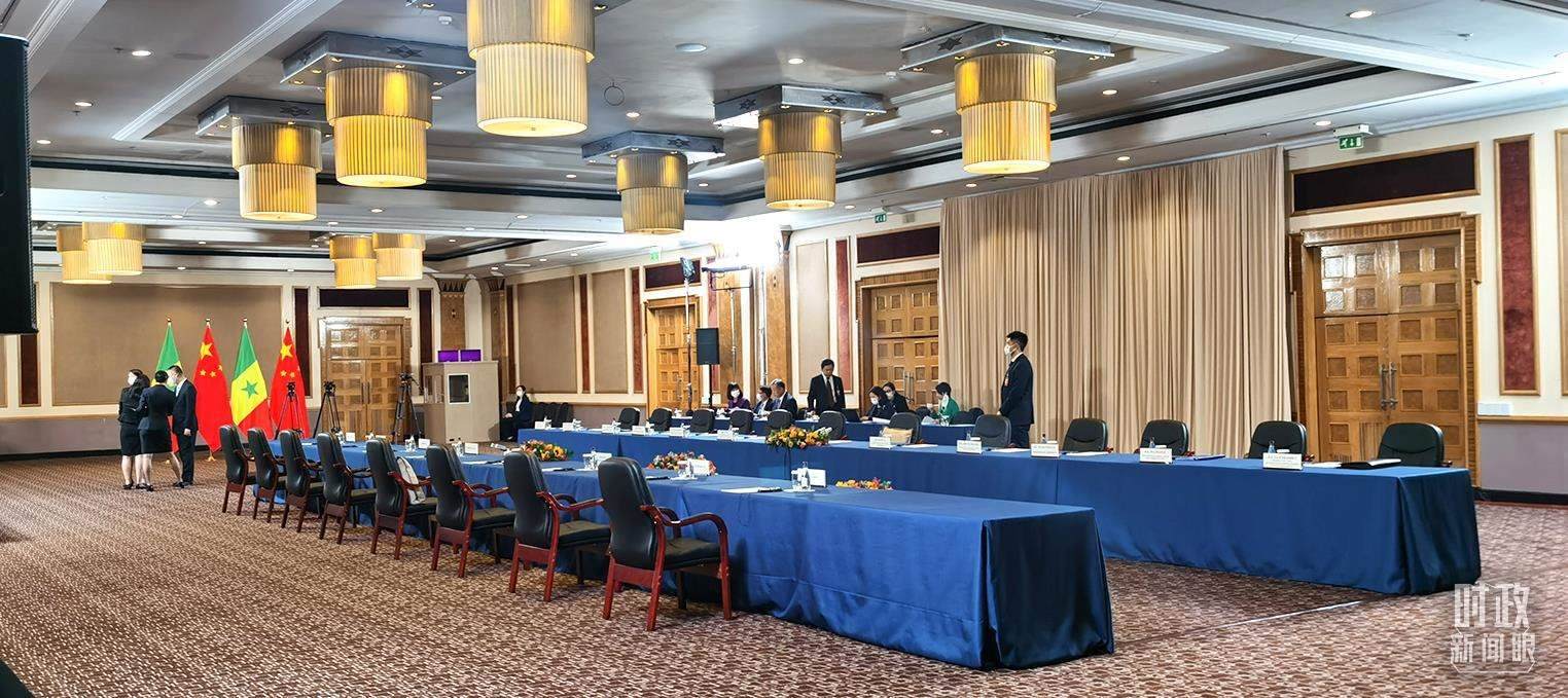 △23日下午，4場會(huì)見在這里舉行。（總臺央視記者郭鴻拍攝）