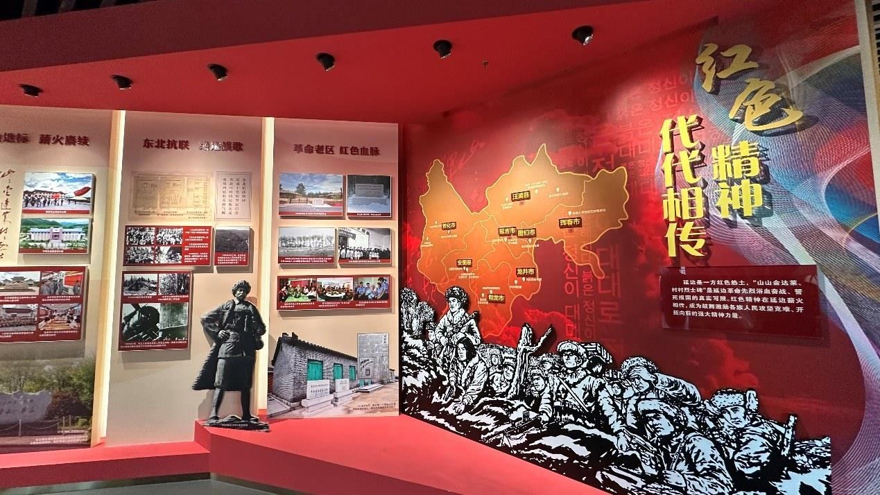 《千秋正氣-朝鮮族革命斗爭史陳列》展廳。人民網(wǎng)記者 金洪花攝