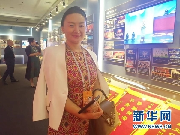 英國川商聯(lián)合總會會長宋汶栗。新華網(wǎng)記者 侯強 攝