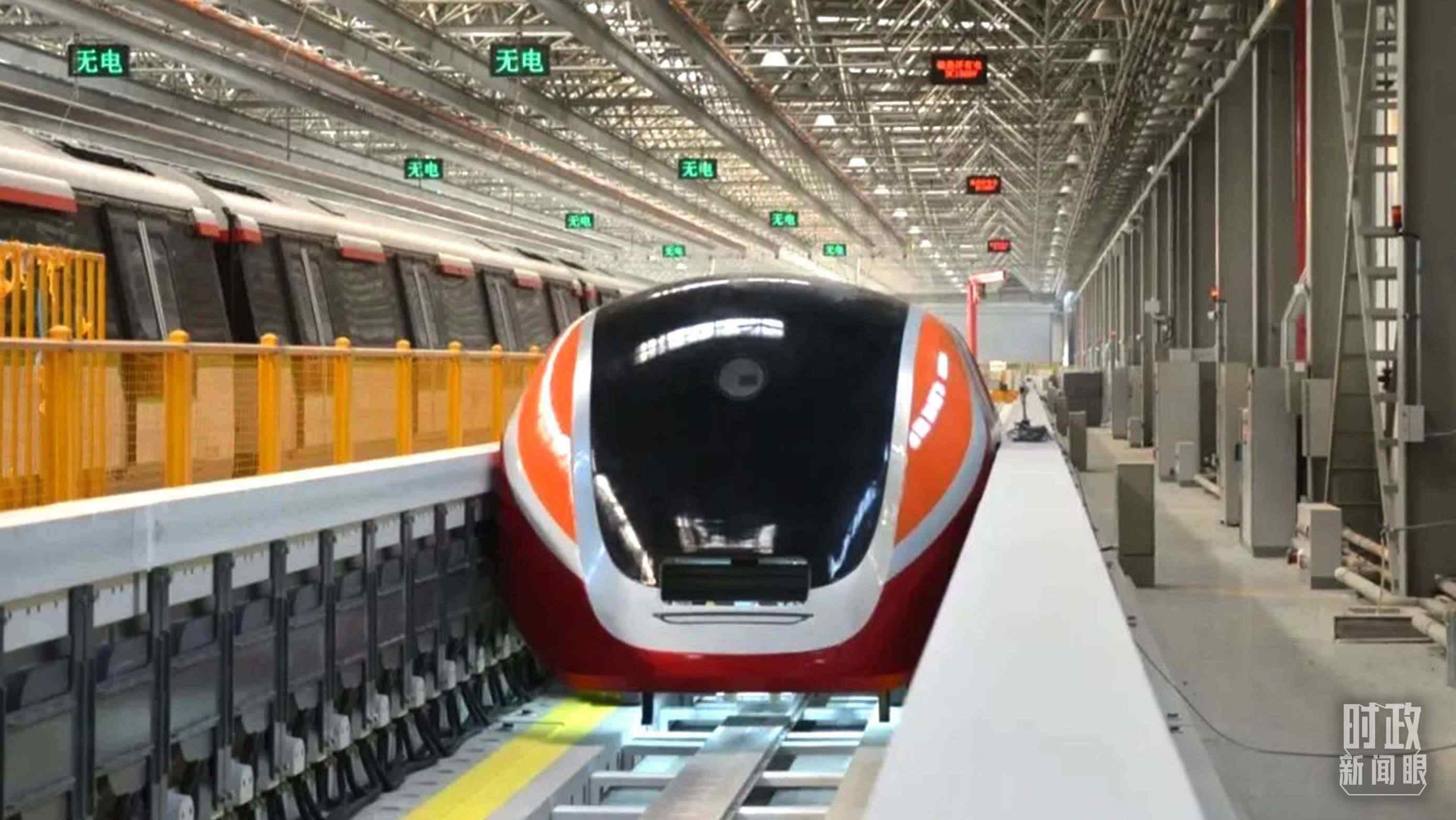 △3月31日，由中國中車自主研制的國內首套高溫超導電動懸浮全要素試驗系統(tǒng)完成首次懸浮運行。（圖/中車齊齊哈爾車輛有限公司）