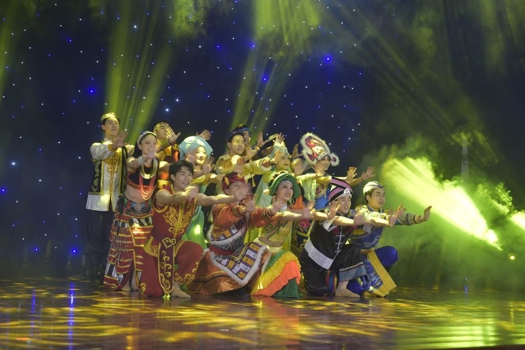 5月27日，演員在柬埔寨金邊真臘歌劇院演出。