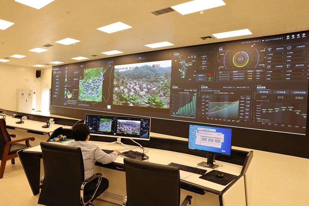 景邁山遺產(chǎn)監(jiān)測中心。普洱景邁山古茶林保護管理局供圖