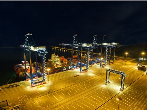 萊基港實(shí)行7×24小時(shí)裝卸作業(yè)機(jī)制。受訪(fǎng)者供圖