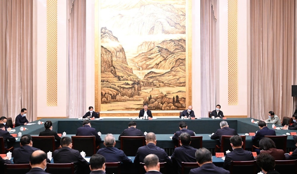  2023年5月17日上午，習近平在西安聽取陜西省委和省政府工作匯報并發(fā)表重要講話。