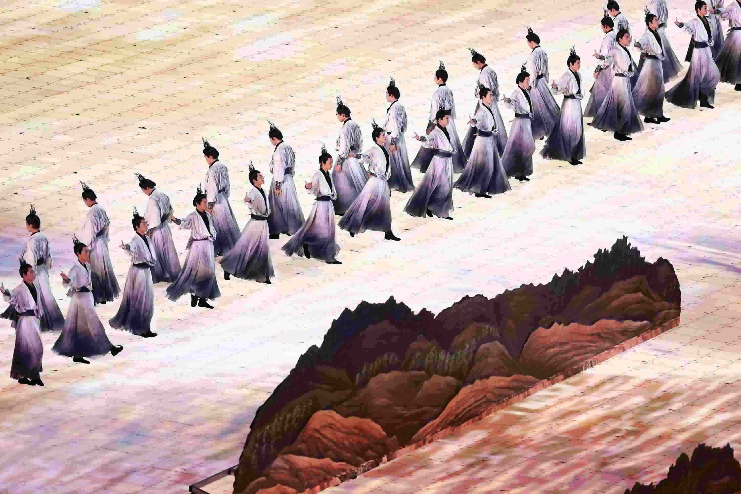 △2023年9月23日，演員在杭州第十九屆亞洲運(yùn)動(dòng)會(huì)開幕式上表演。