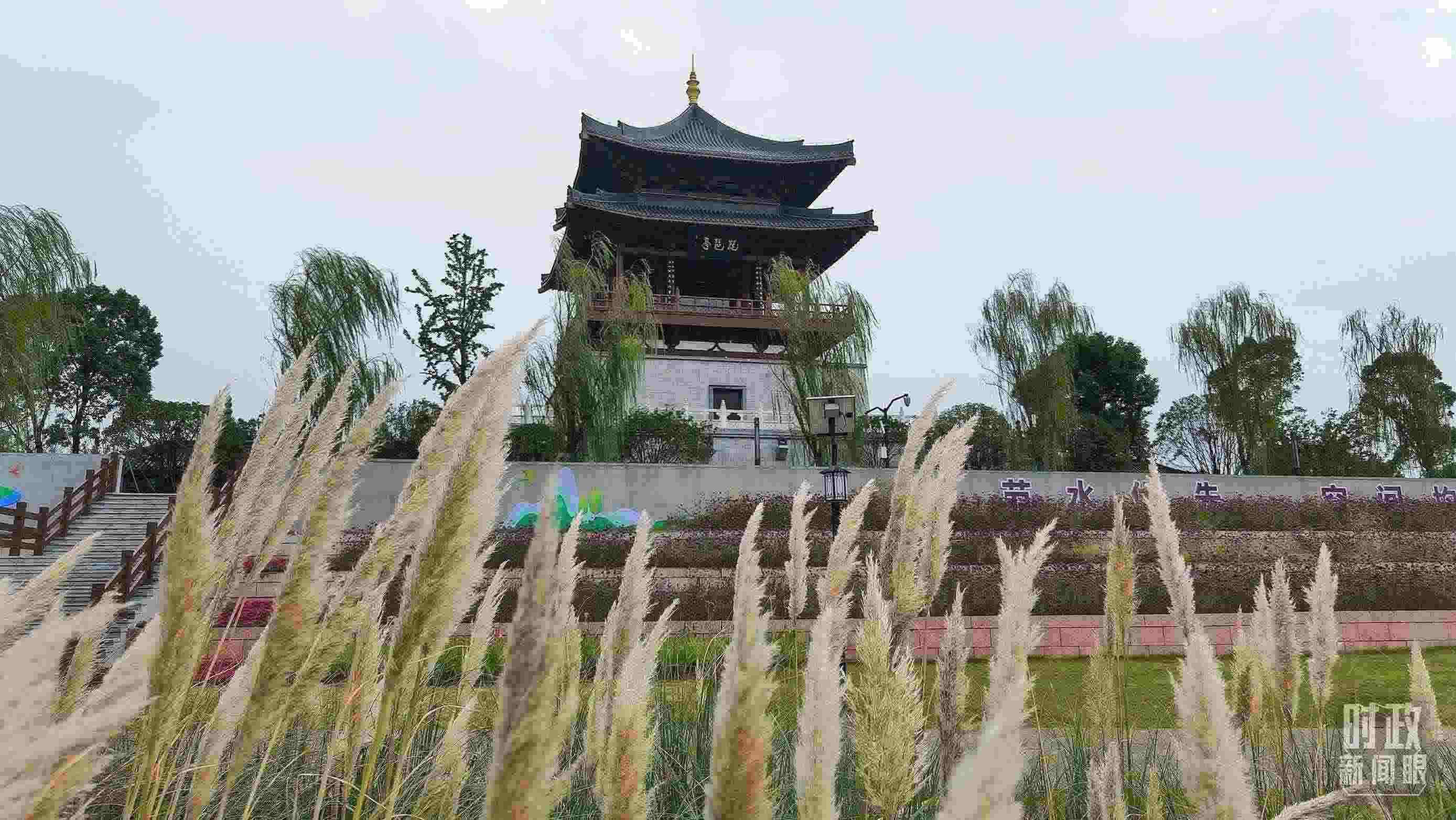 △長(zhǎng)江國(guó)家文化公園九江城區(qū)段。（總臺(tái)央視記者程鋮拍攝）