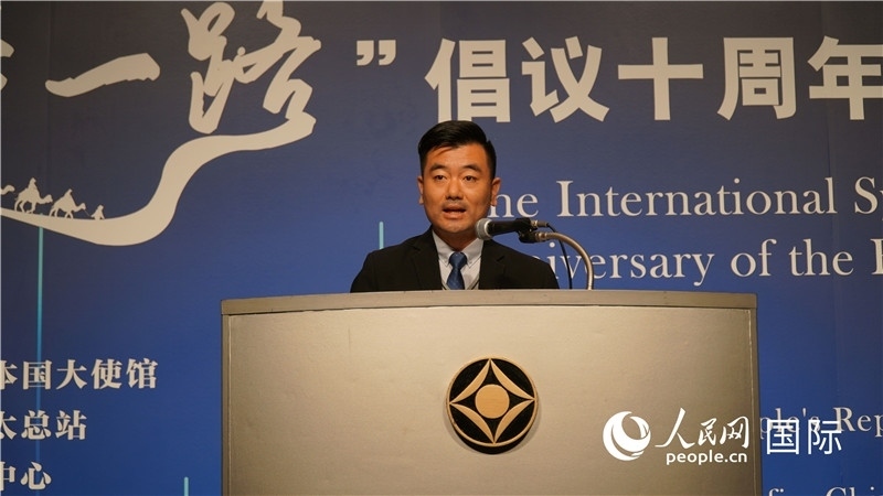 泰中“一帶一路”研究中心主任威倫發(fā)言。人民網(wǎng) 蔣曉辰攝