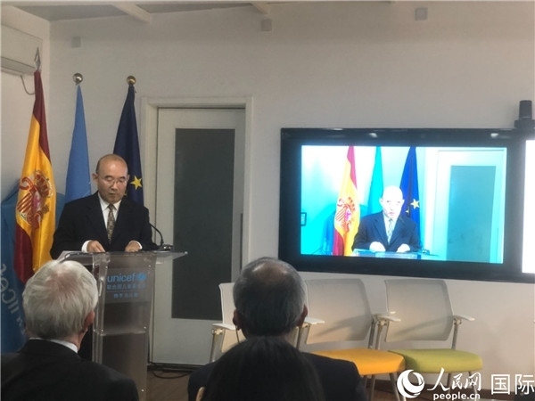 生態(tài)環(huán)境部應(yīng)對氣候變化司一級巡視員孫楨在研討會上致辭。 人民網(wǎng)記者 趙健攝