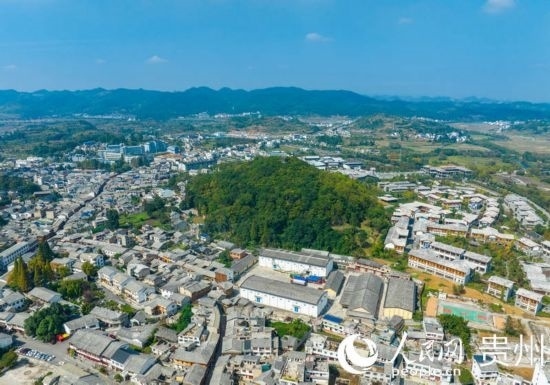 航拍舊州古鎮(zhèn)。人民網(wǎng) 陽茜攝