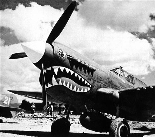 陳納德組織的美國志愿航空隊(duì)“飛虎隊(duì)”駐扎在芷江機(jī)場（資料照片）。新華社發(fā)