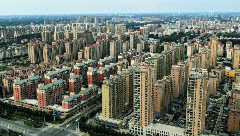 這是2021年6月23日拍攝的蘭考縣縣城（無人機照片）。新華社記者 李安 攝