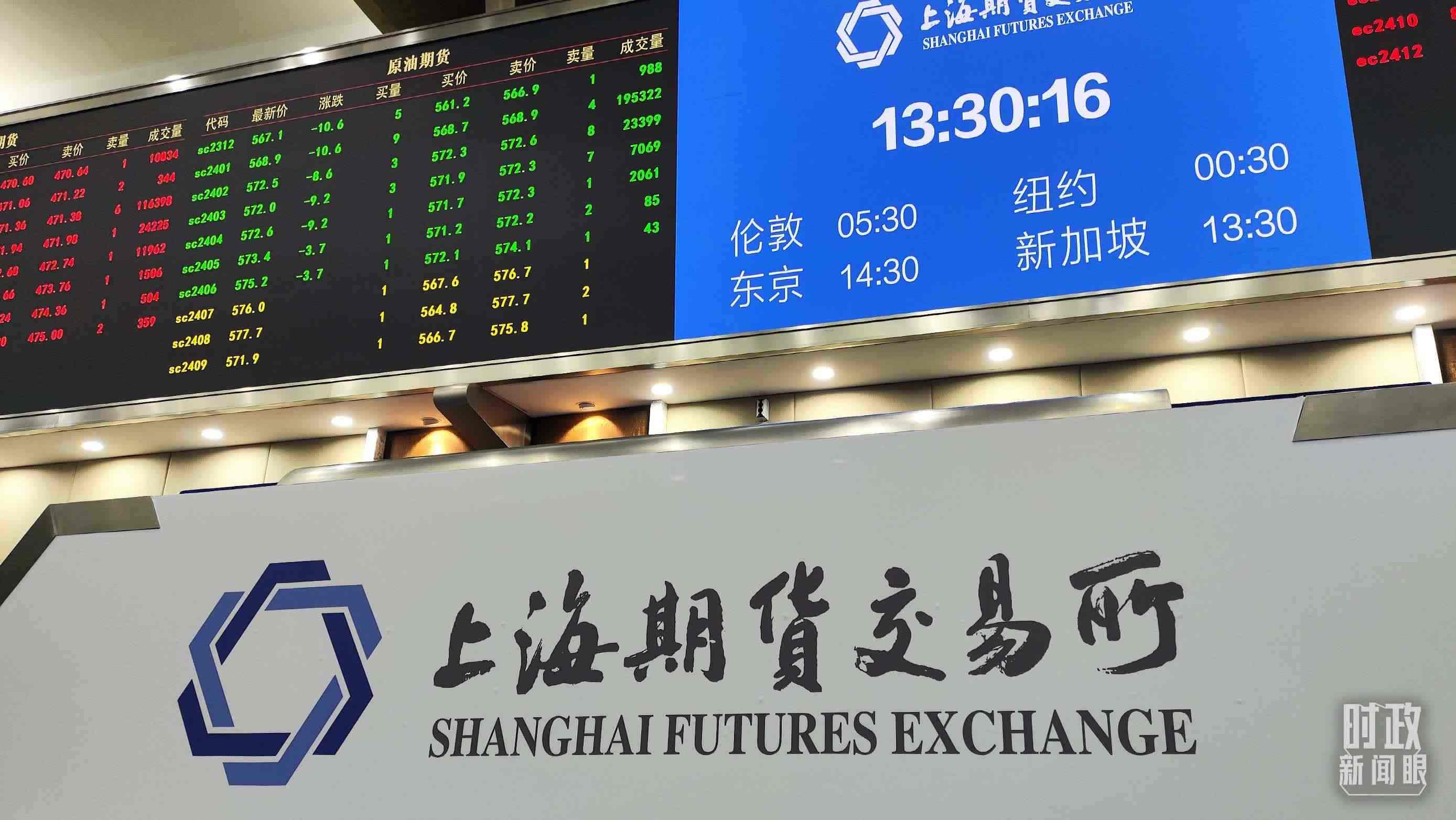 △上海期貨交易所內(nèi)。（總臺(tái)央視記者郭曉龍拍攝）