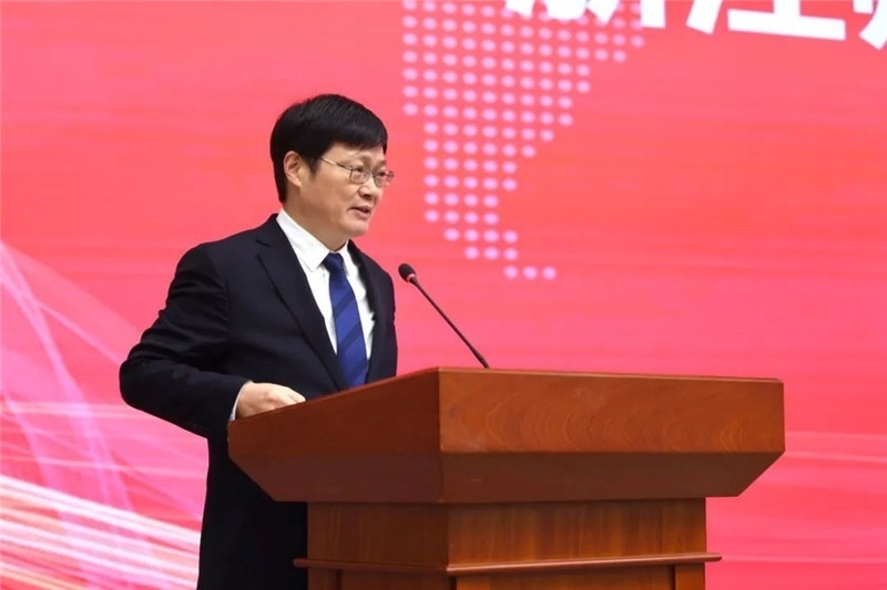 浙江師范大學校長蔣云良主持會議。主辦方供圖