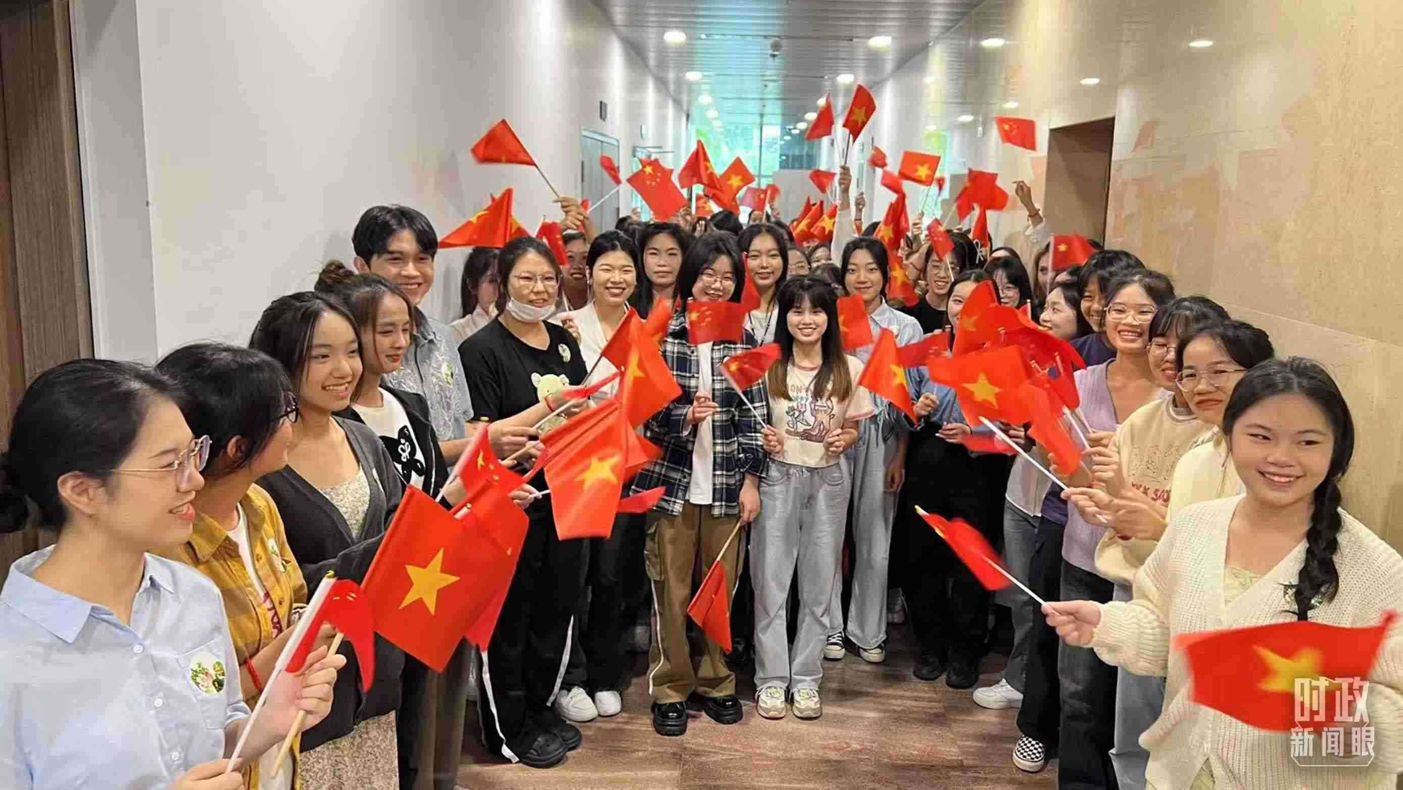 △中越青年齊聚一堂。（總臺央視記者程鋮拍攝）