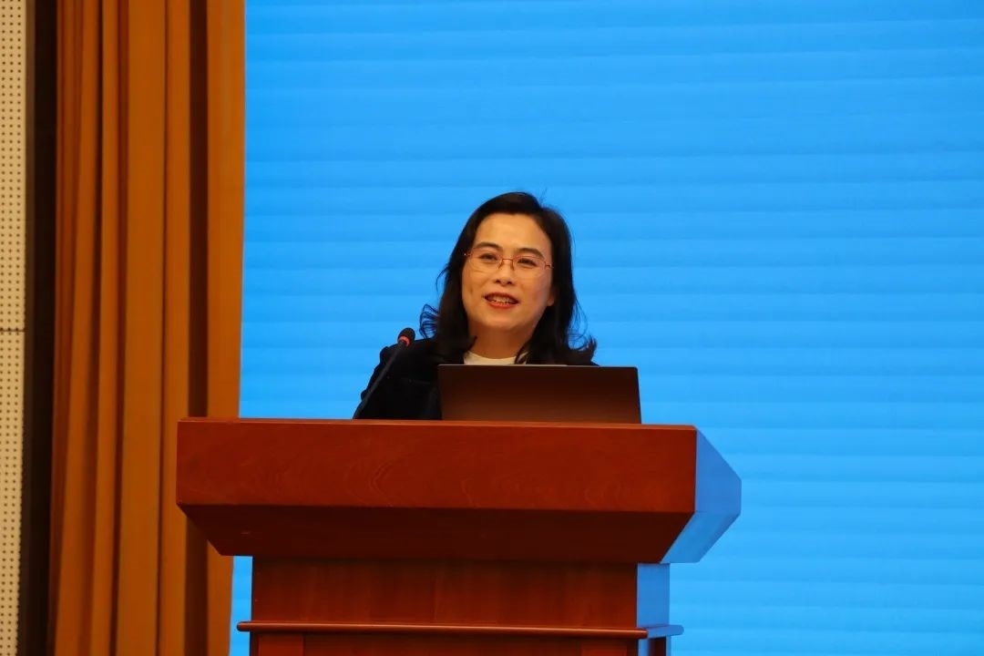 浙江師范大學副校長張建珍致辭。主辦方供圖