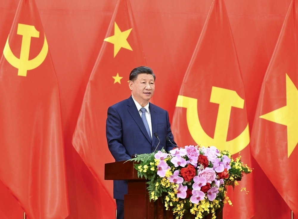 習(xí)近平總書記發(fā)表題為《賡續(xù)傳統(tǒng)友誼，開創(chuàng)中越命運(yùn)共同體建設(shè)新征程》的重要講話。