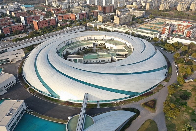 2019年3月12日，航拍上海光源項(xiàng)目。