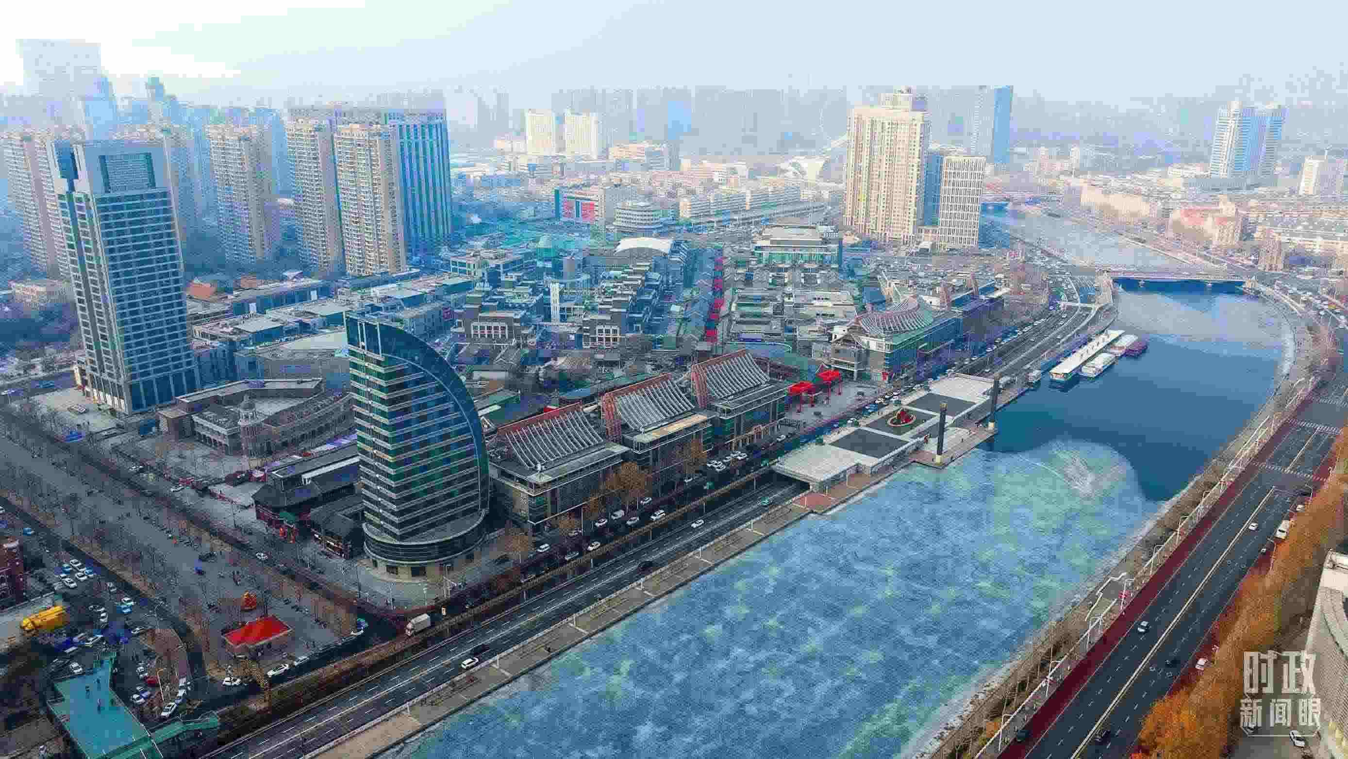 △天津航拍。（總臺記者劉功河拍攝）