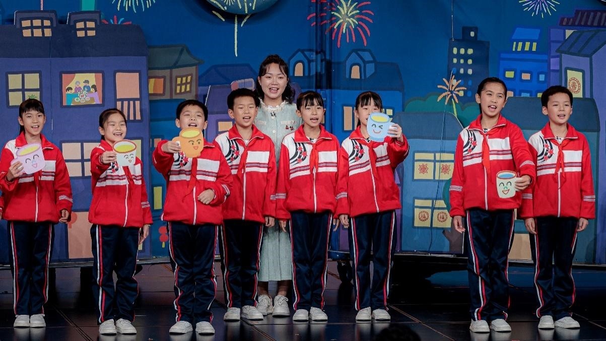 湖南省懷化市會同縣粟裕希望小學田野詩班彩排現(xiàn)場。主辦方供圖