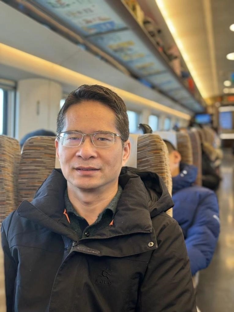 楊萬(wàn)坤乘坐高鐵往返京津。（采訪對(duì)象供圖）