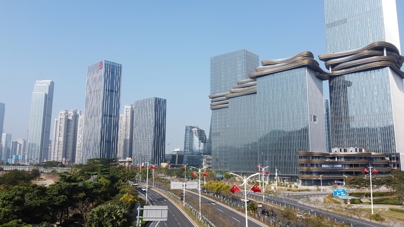 2024年1月1日，廣東珠海，橫琴粵澳深度合作區(qū)樓群。