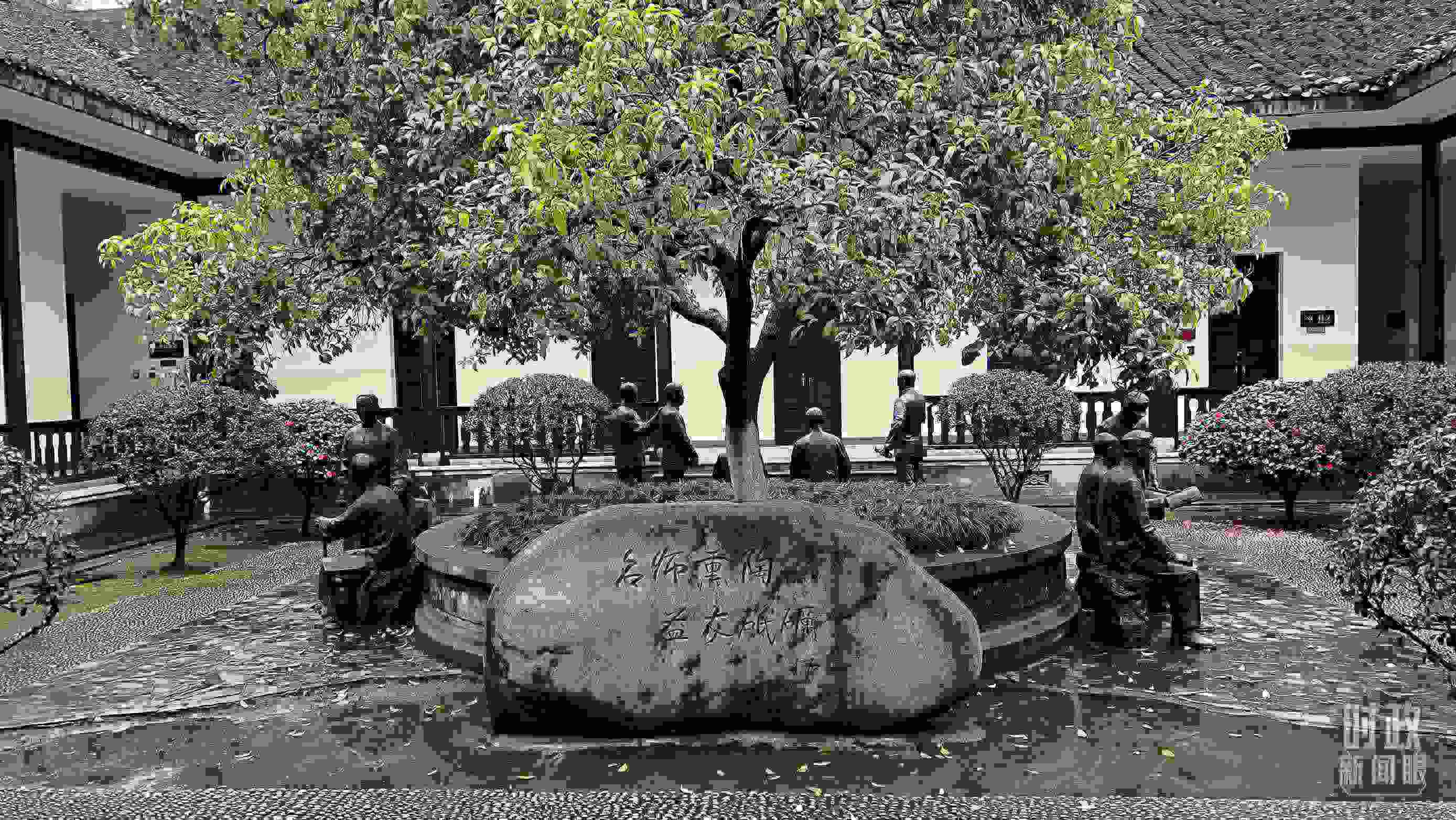 △湖南第一師范學(xué)院（城南書院校區(qū)）。（總臺(tái)央視記者覃思拍攝）