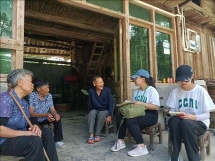 △ 2022年7月，華中師范大學(xué)生命科學(xué)學(xué)院鄉(xiāng)村振興之旅暑期實踐隊赴湖北省恩施市宣恩縣長潭河侗族鄉(xiāng)開展“生態(tài)文明助力鄉(xiāng)村振興”暑期社會實踐活動。