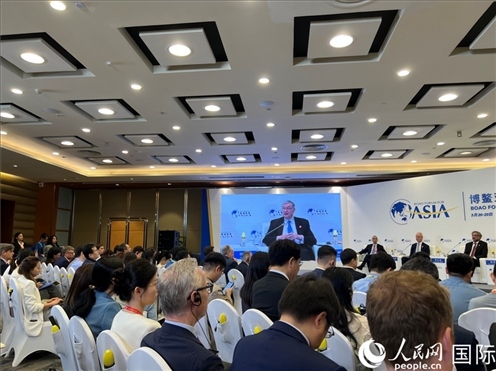 3月27日，博鰲亞洲論壇2024年年會(huì)“全球地緣政治展望”分論壇現(xiàn)場(chǎng)。人民網(wǎng) 艾里士攝