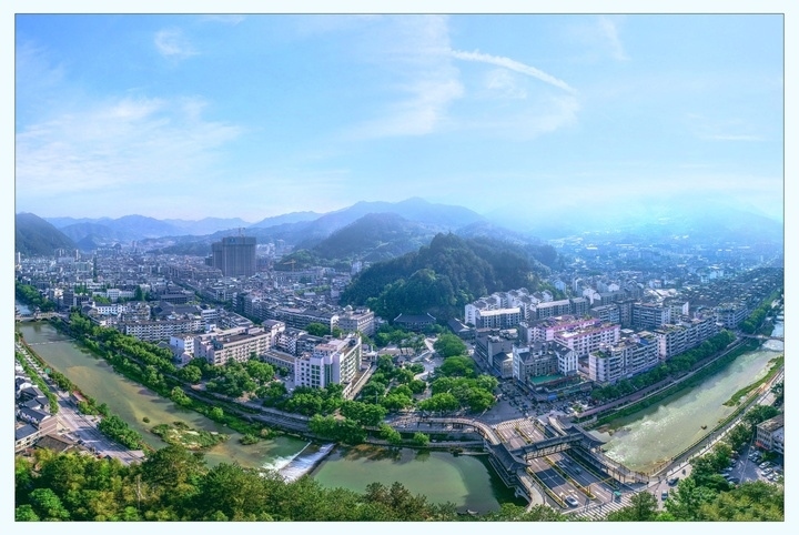 俯瞰景寧縣城。供圖 景寧縣委宣傳部