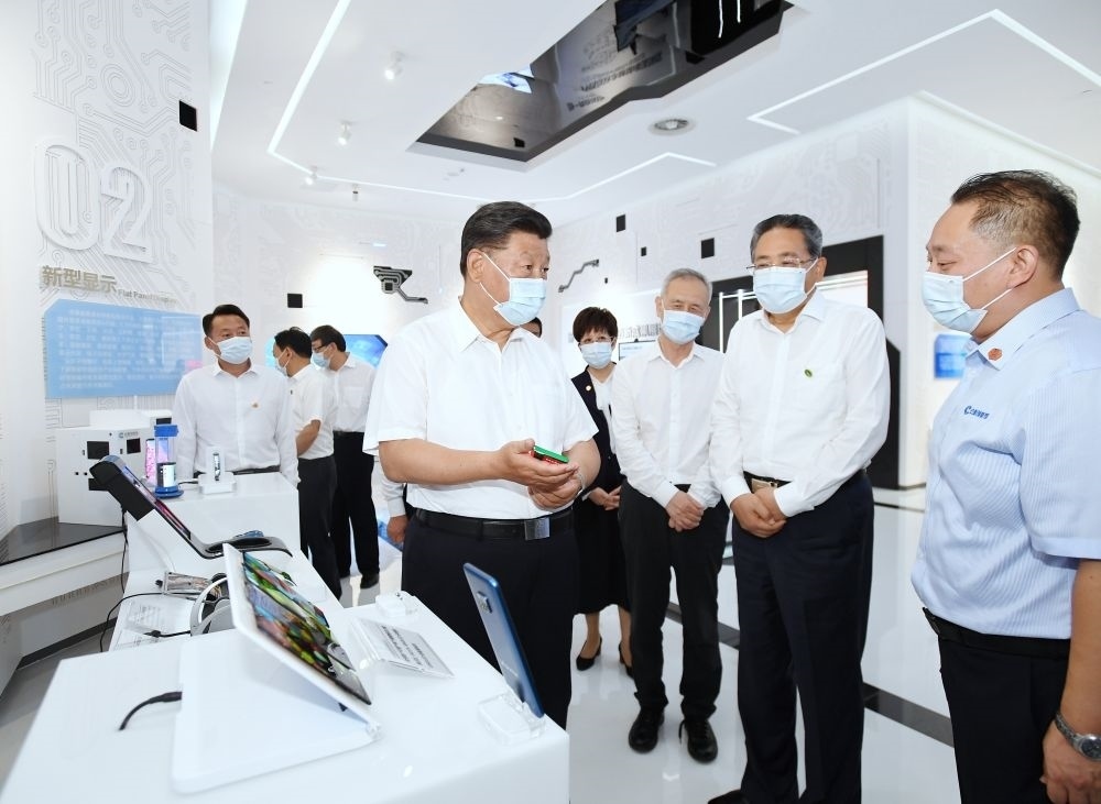 2020年8月19日下午，習近平總書記在安徽省合肥市參觀安徽創(chuàng)新館，了解安徽省科技創(chuàng)新和新興產業(yè)發(fā)展情況。