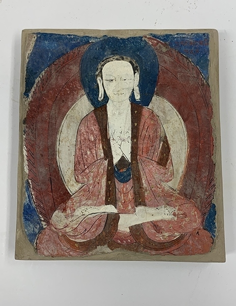 佛像壁畫殘片（暫定名）。國家文物局供圖