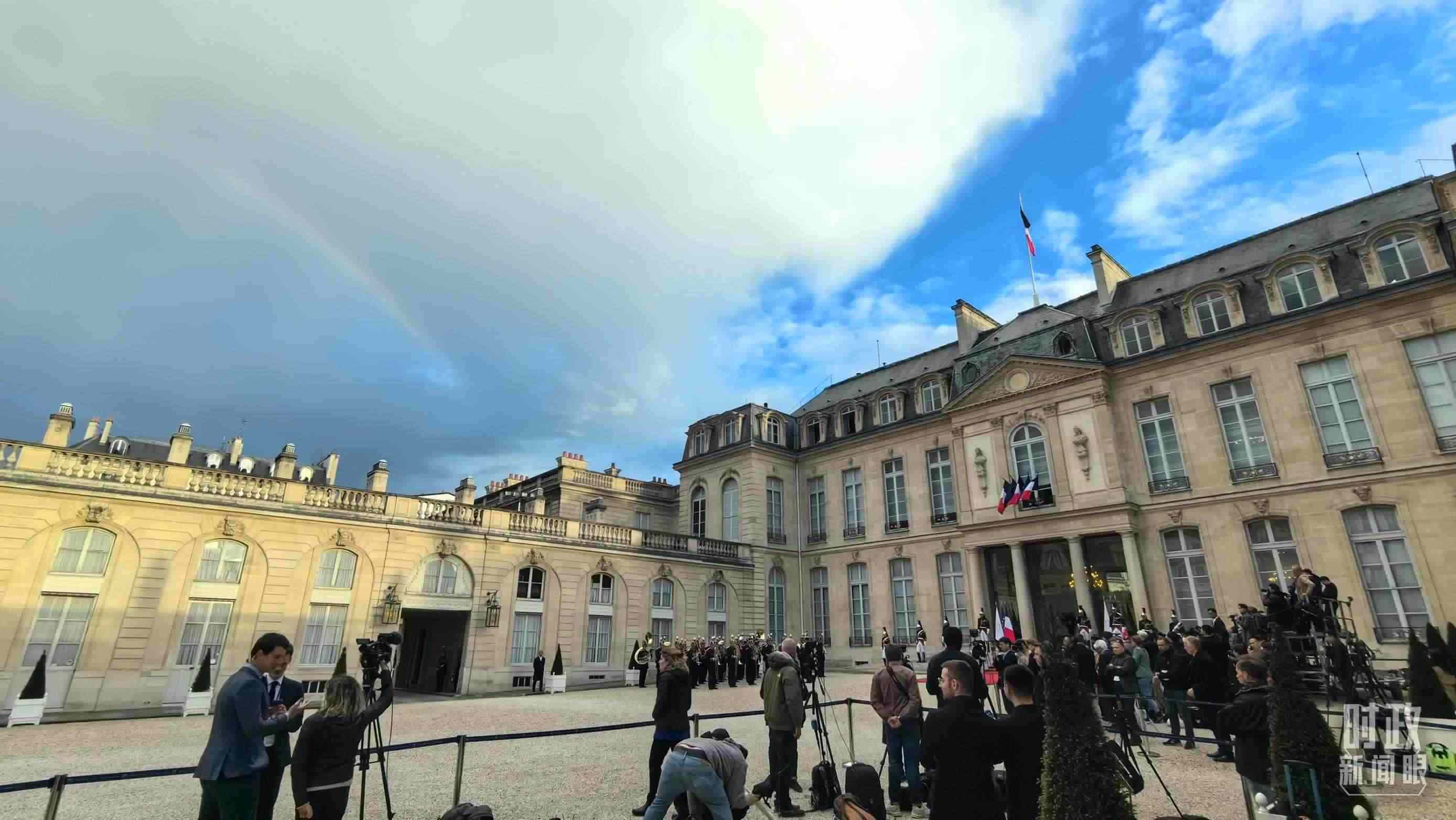 △愛麗舍宮。（總臺(tái)央視記者馬超拍攝）