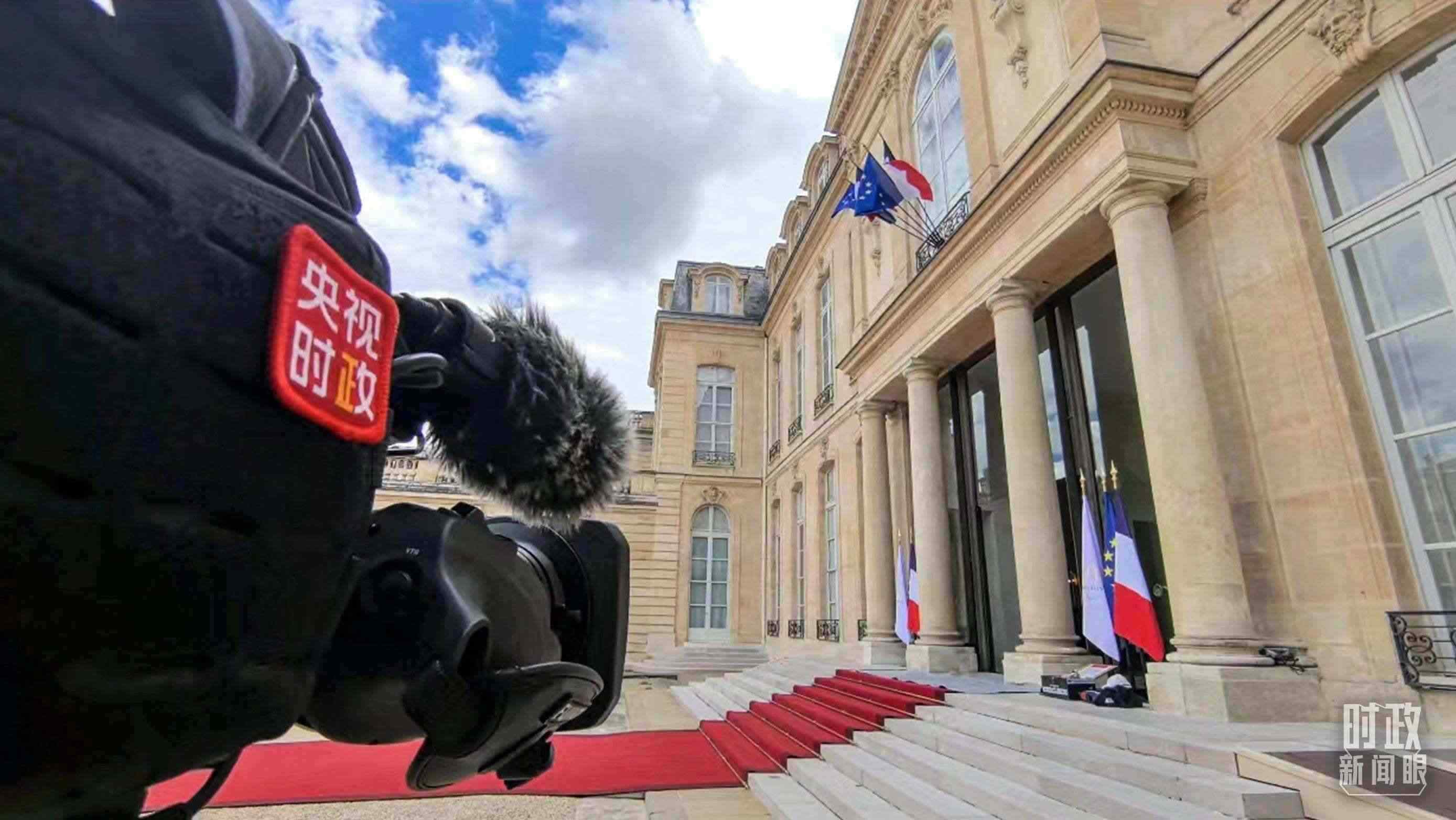 △愛麗舍宮。（總臺(tái)央視記者陸泓宇拍攝）