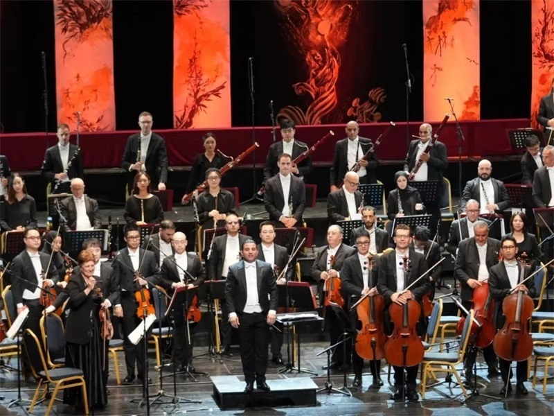 阿爾及爾歌劇院交響樂(lè)團(tuán)演出活動(dòng)現(xiàn)場(chǎng)。蘇州交響樂(lè)團(tuán)供圖