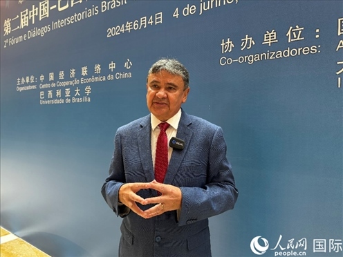 巴西社會發(fā)展部部長迪亞斯。 人民網(wǎng)記者 張榮攝