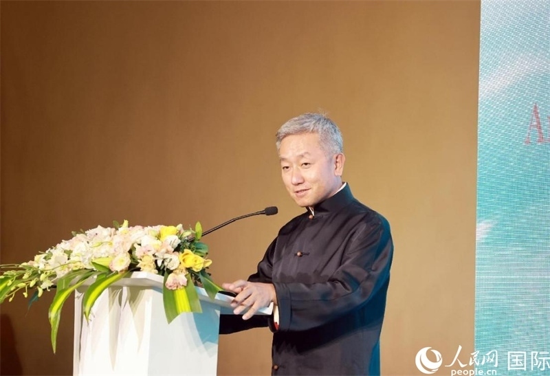 張益明大使致辭。人民網(wǎng)記者 管克江攝