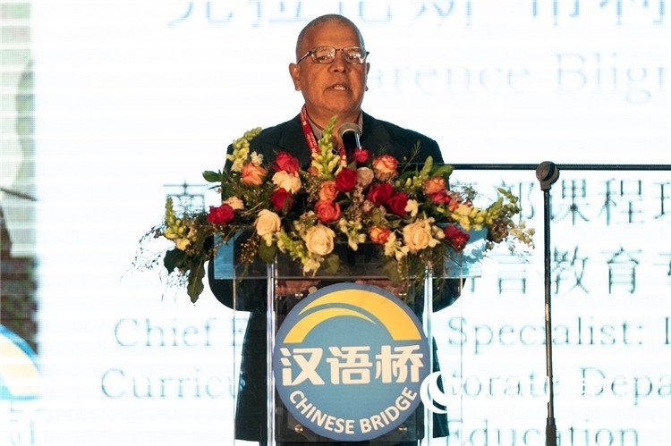 南非基教部專家克拉倫斯·布利格諾特做主旨發(fā)言。人民日報非洲中心分社 希拉茲·莫林?jǐn)z